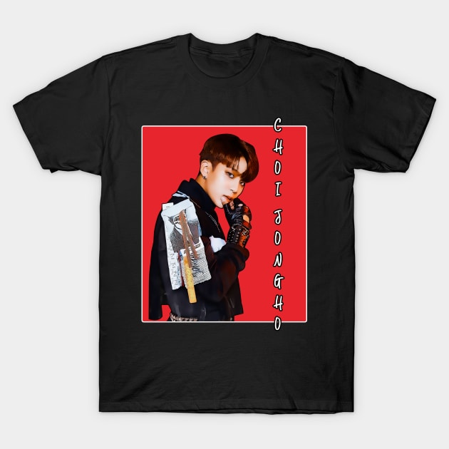 ATEEZ  Jongho Illustrations T-Shirt by GalleryArtField